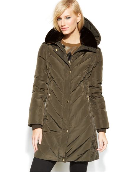 michael kors parka womens|michael kors ladies padded coats.